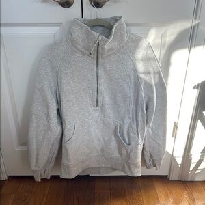 Womens Gray Half-Zip LuluLemon Sweater
